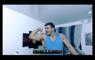 Uniform MuscleGod Muscle Flexing Hunk Worship Sweat Alpha Video Armpit Fetish Oil Domination Masturbation Bodybuilder Gay Video