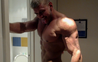 Posers JockFlexing Hunk Pecs Sweat Alpha Bum Armpit Fetish Oil Domination Masturbation Bodybuilder Gay Video