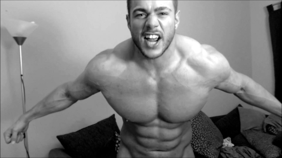 Muscle Ripped Shredded Hunk Pecs Wank Vest Tshirt Armpit Fetish Oil Domination Masturbation Bodybuilder Gay Video