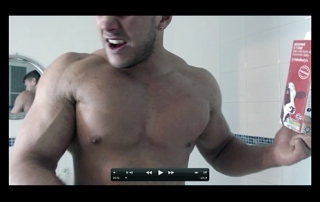 Muscle Ripped Shredded Hunk Pecs Shaving Shirt Suit Armpit Fetish Oil Domination Masturbation Bodybuilder Gay Video
