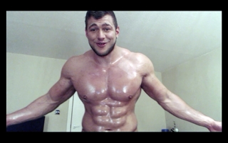Muscle Ripped Shredded Hunk Pecs Levi Shirt Suit Armpit Fetish Oil Domination Masturbation Bodybuilder Gay Video