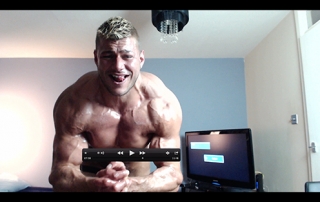 Muscle Ripped Shredded Hunk Pecs Levi Shirt Suit Armpit Fetish Oil Domination Masturbation Bodybuilder Gay Video