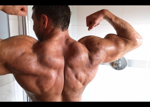 Muscle Ripped Shredded Hunk Pecs Levi Shirt Suit Armpit Fetish Oil Domination Masturbation Bodybuilder Gay Video