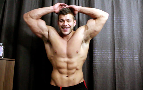 Muscle Ripped Shredded Hunk Pecs Wank Vest Tshirt Armpit Fetish Oil Domination Masturbation Bodybuilder Gay Video